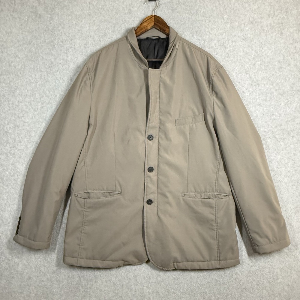 Johnston & Murphy XC4 Extreme Comfort Convertible Blazer Mens XL Beige Full Zip